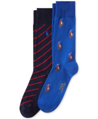 Polo Ralph Lauren - Men's 2-Pk. Knit-In Pony Slack Socks