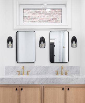 Ironhouse 10.5" One Light Industrial Decorative Cage Wall Sconce Uplight Downlight Wall Mounted Fixture 