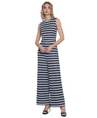 Donna Morgan - Women's Crochet Sleeveless Jumpsuit