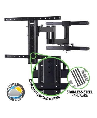 Premium Outdoor Full-Motion with Corrosion Resistant Coating & Stainless-Steel Hardware TV Mount