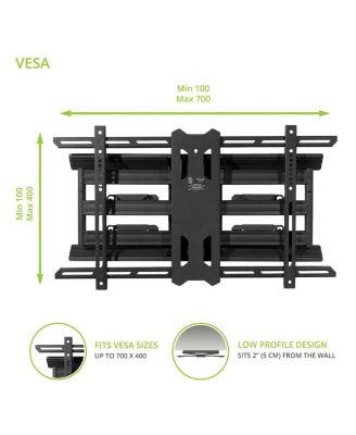 PDX680 Articulating Full Motion TV Mount for 39" - 80" TV