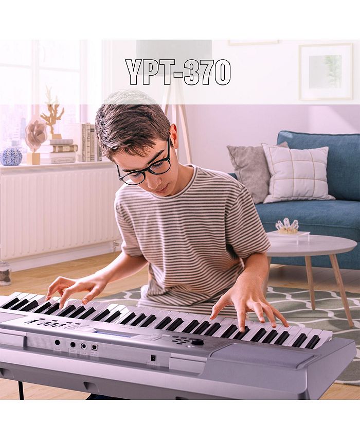 Yamaha YPT370 61Key MidLevel Portable Keyboard Macy