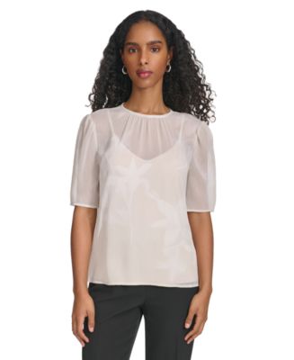 macy's calvin klein womens tops
