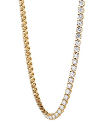 Lab Grown Diamond 18" Tennis Necklace (20 ct. t.w.) in 14k White Gold or 14k Yellow Gold