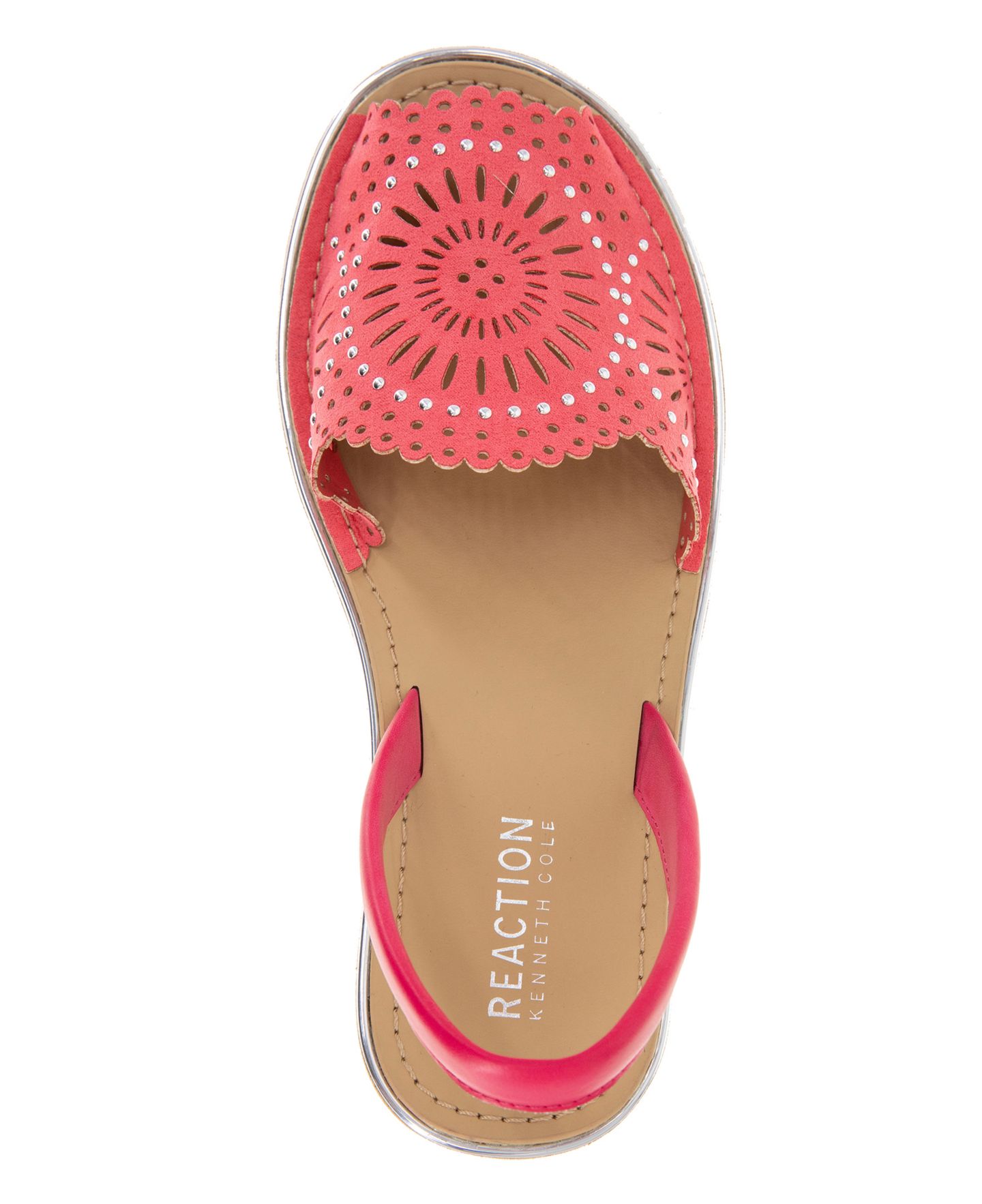 Женские сандалии Kenneth Cole Reaction Fine Glass Laser Wedge, цвет: Geranium Micro — фото 4