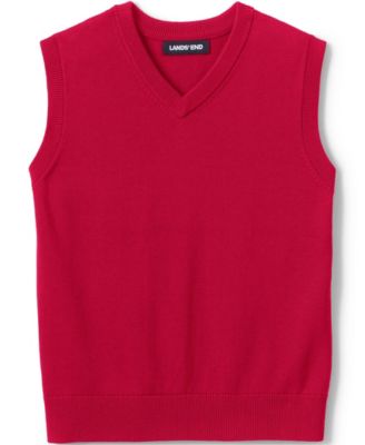 Girls Cotton Modal Fine Gauge Sweater Vest