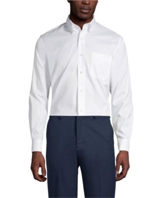 Men's Long Sleeve No Iron Pinpoint Dress Shirt