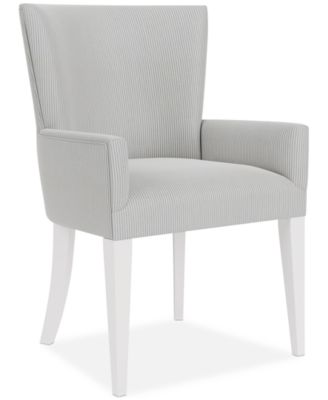 CLOSEOUT! Catriona Striped Upholstered Arm Chair, Created for Macy's