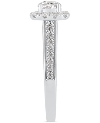 Diamond Halo Engagement Ring (1 ct. t.w.) in 14k White Gold or 14k Gold