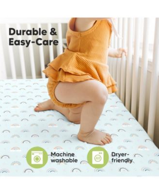 2pk Fitted Crib Sheets for Boys, Girls, Baby Crib Sheet, Standard Nursery Crib Sheet Cover