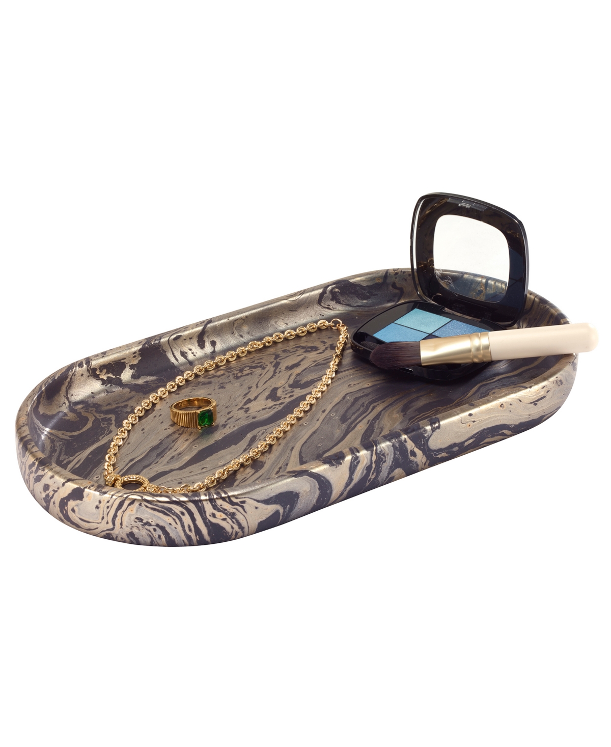 Nicole Miller Harper 3-pc. Bath Vanity Set In Blk,gold