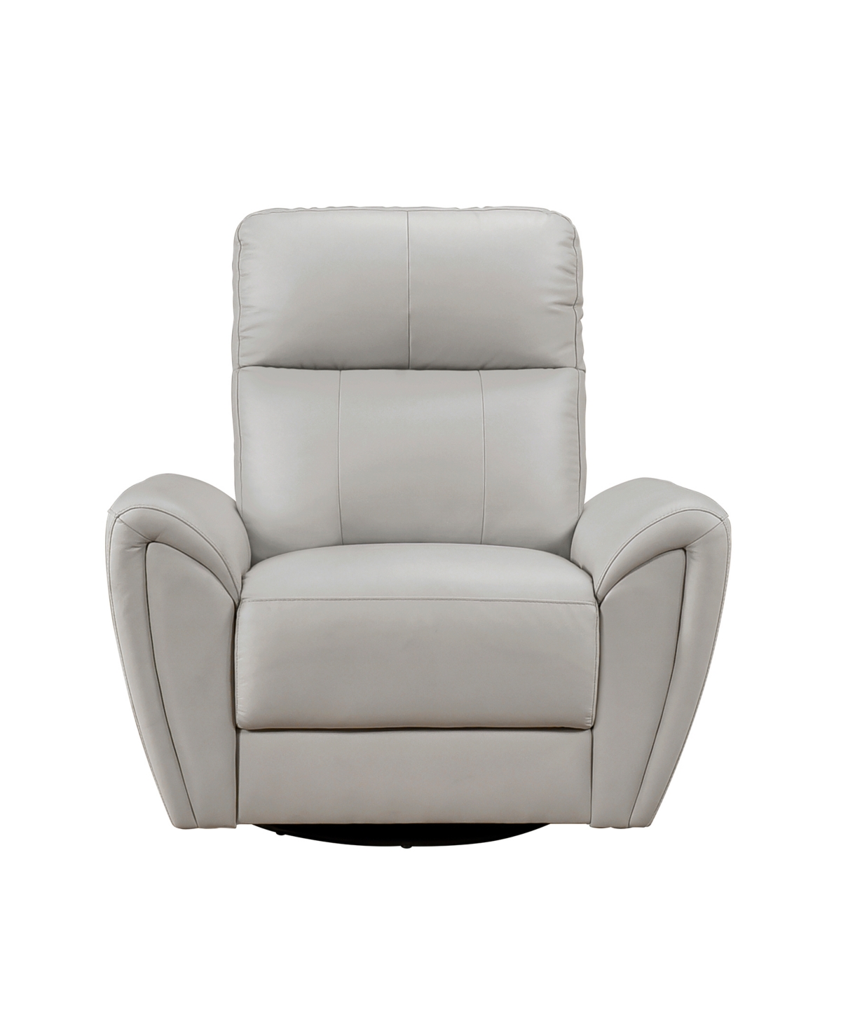 Homelegance White Label Brennen 39" Leather Match Swivel Glider Chair In Gray