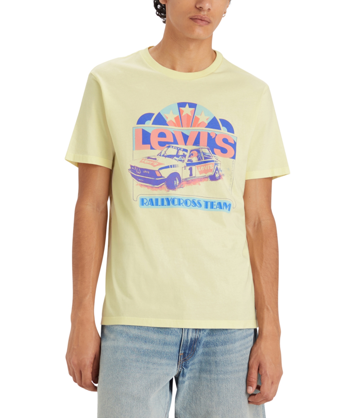 Shop Levi's Men's Cotton Logo Graphic Short-sleeve T-shirt In Pear