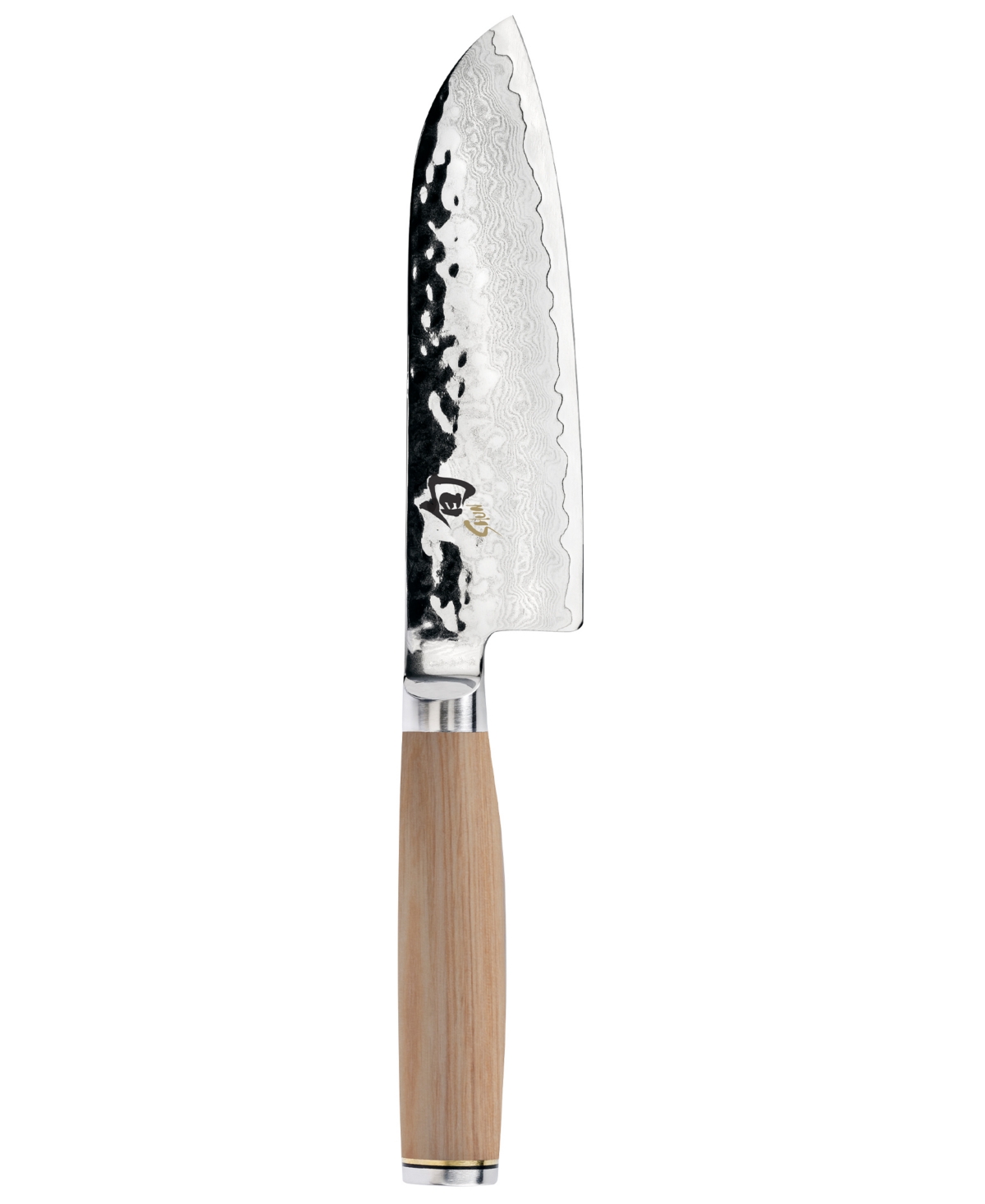 Shop Shun Stainless Steel Premier Blonde 5.5" Santoku Knife In Beige