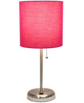 Oslo 19.5" Contemporary Bedside USB Port Feature Standard Metal Table Desk Lamp 