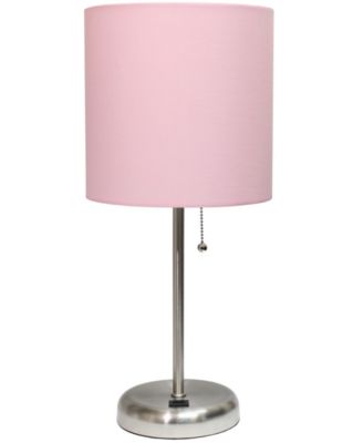 Oslo 19.5" Contemporary Bedside USB Port Feature Standard Metal Table Desk Lamp 