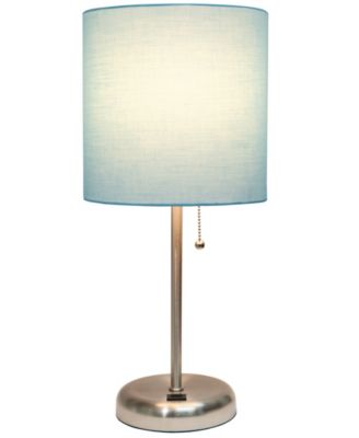 Oslo 19.5" Contemporary Bedside USB Port Feature Standard Metal Table Desk Lamp 