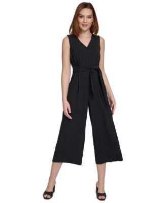 Calvin Klein Women s Cropped Straight Leg Jumpsuit Macy s