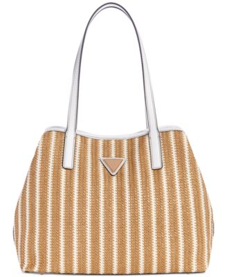 GUESS - Vikky II Medium Straw Tote with Removable Pouch