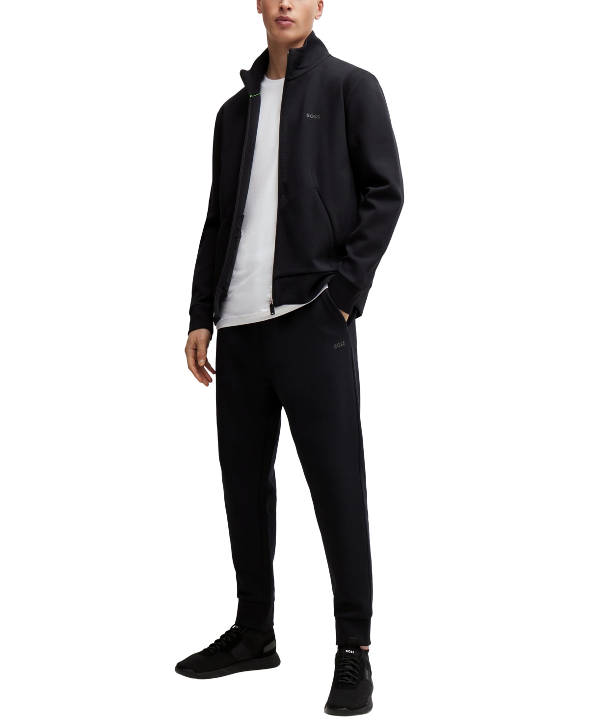 Hugo Boss Boss By  Men's Logo Print Tracksuit Bottoms In Black
