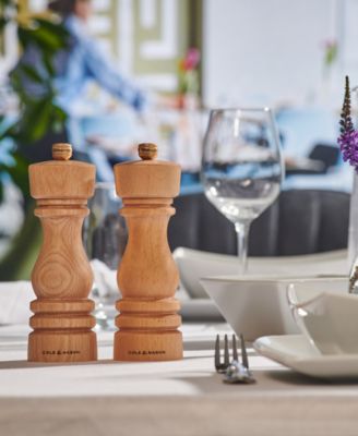 Cole Mason London 7" Wooden Salt & Pepper Mill Gift Set