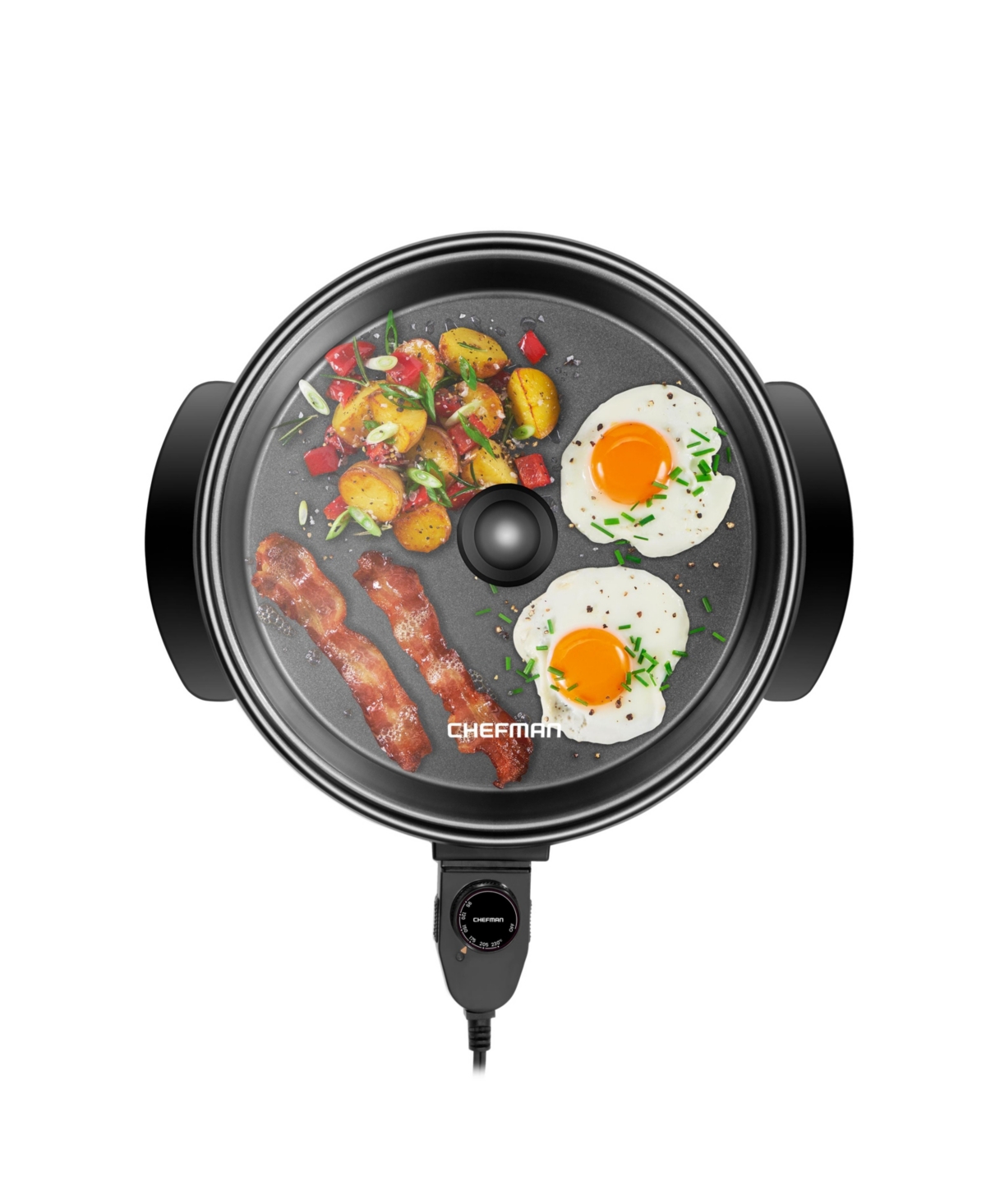 Shop Chefman 12 Round Electric Skillet In Black