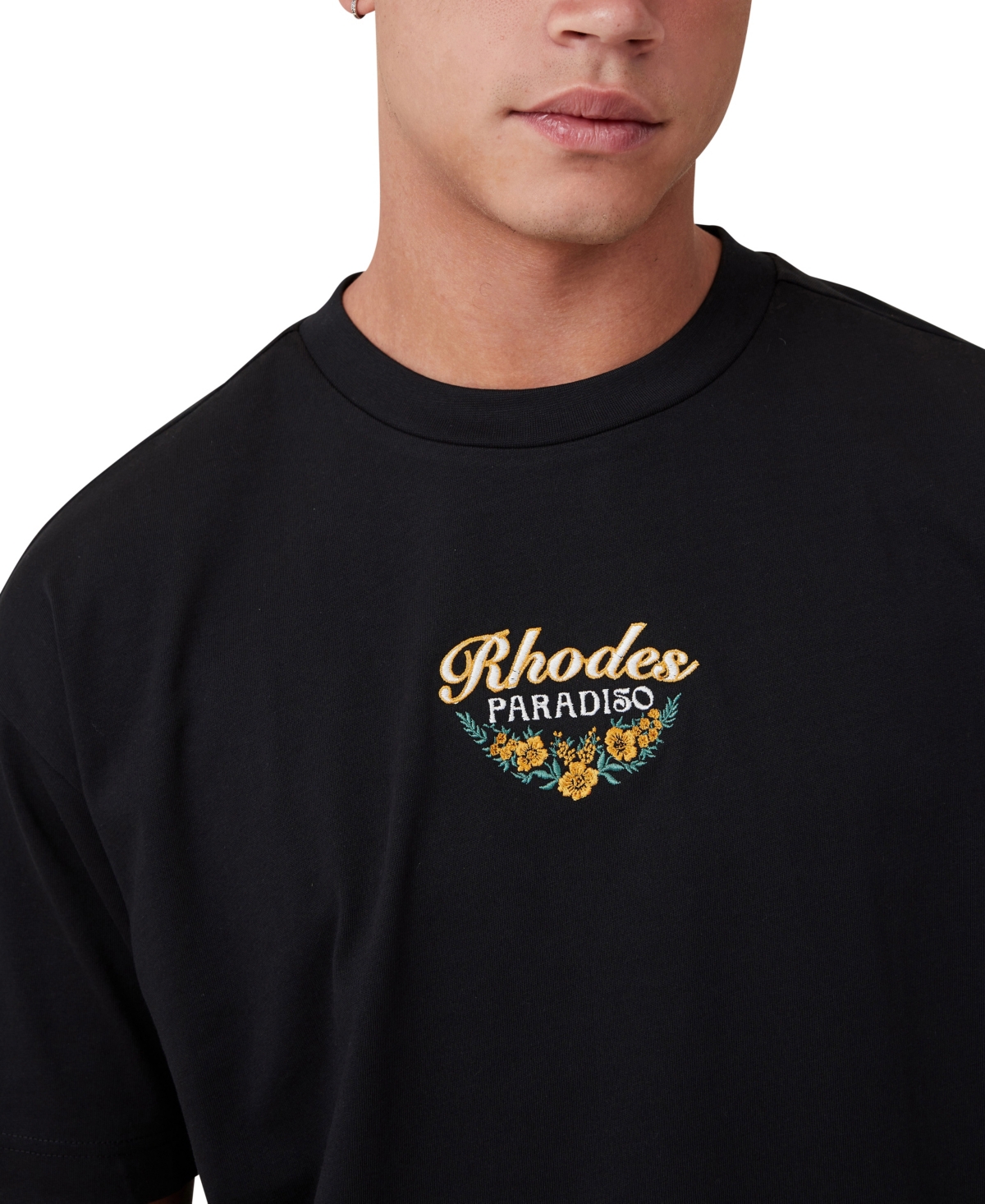 Shop Cotton On Men's Box Fit Graphic T-shirt In Black