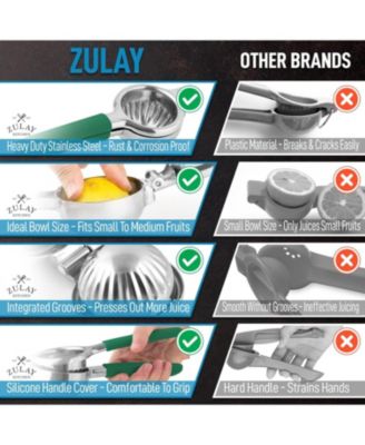 Stainless Steel Lemon Squeezer – Heavy Duty, Solid Metal Bowl, Easy to Use