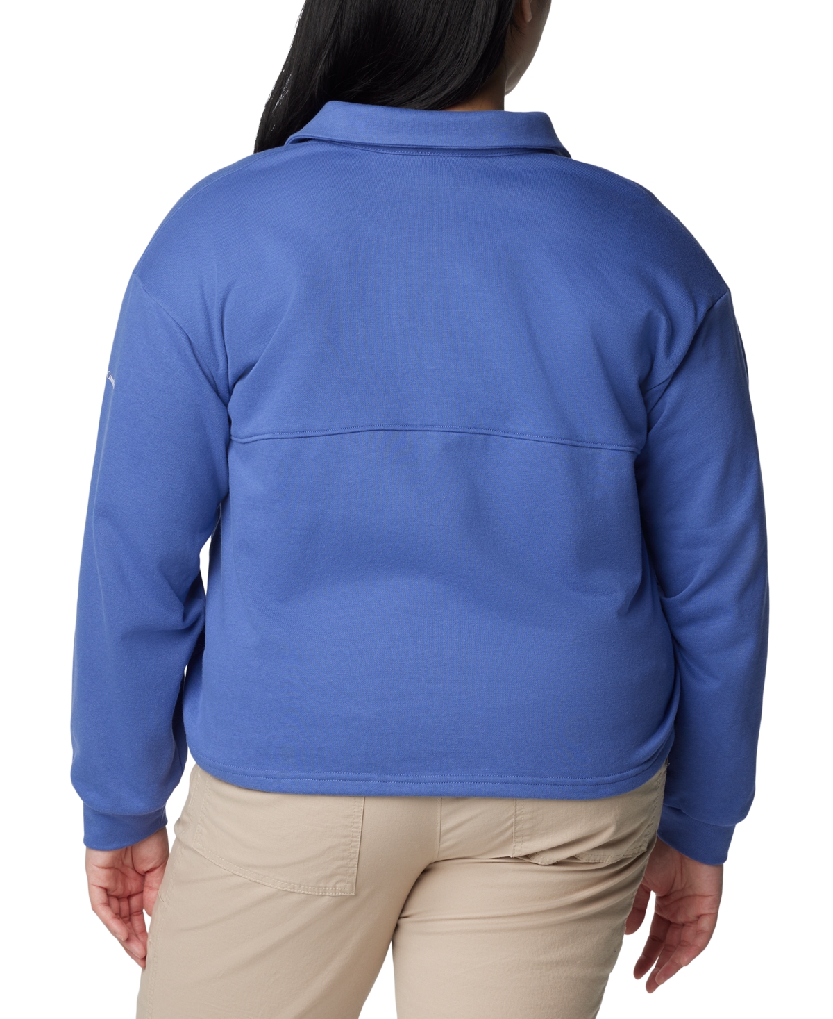 Columbia Plus Size Trek Collared Long-Sleeve Top, Created for Macy's