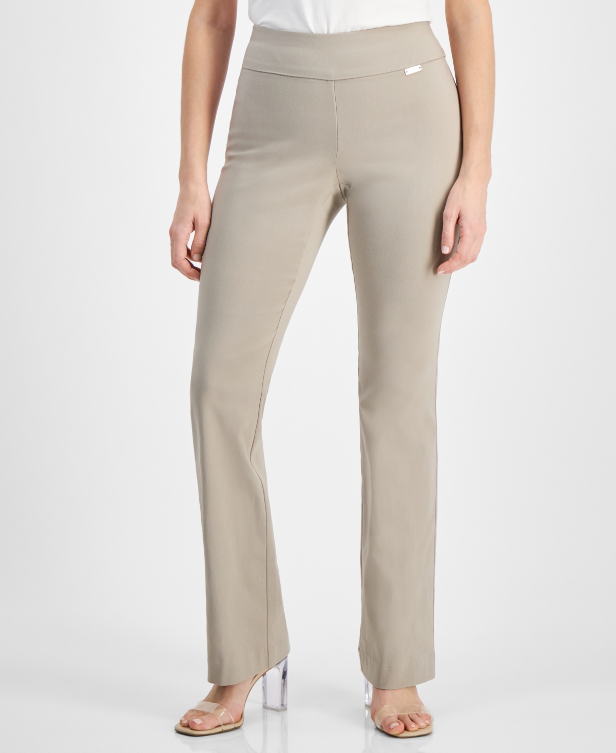 Inc International Concepts Petite Mid-rise Bootcut Pants, Petite & Petite Short, Created For Macy's In Summer Straw