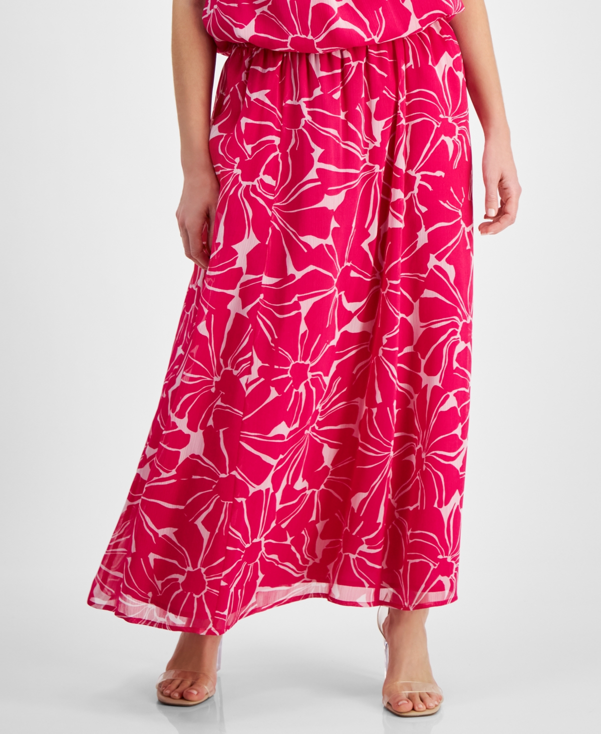 Petite Floral-Print Maxi Skirt, Created for Macy's - Tala Bloom