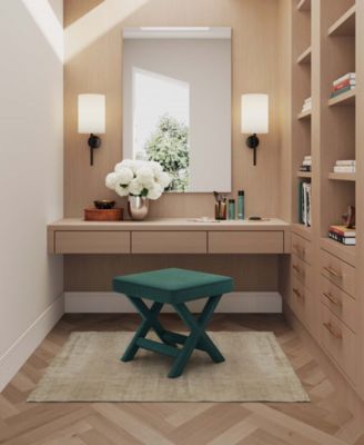 Abigail 20.47" Velvet Upholstered Ottoman Bench