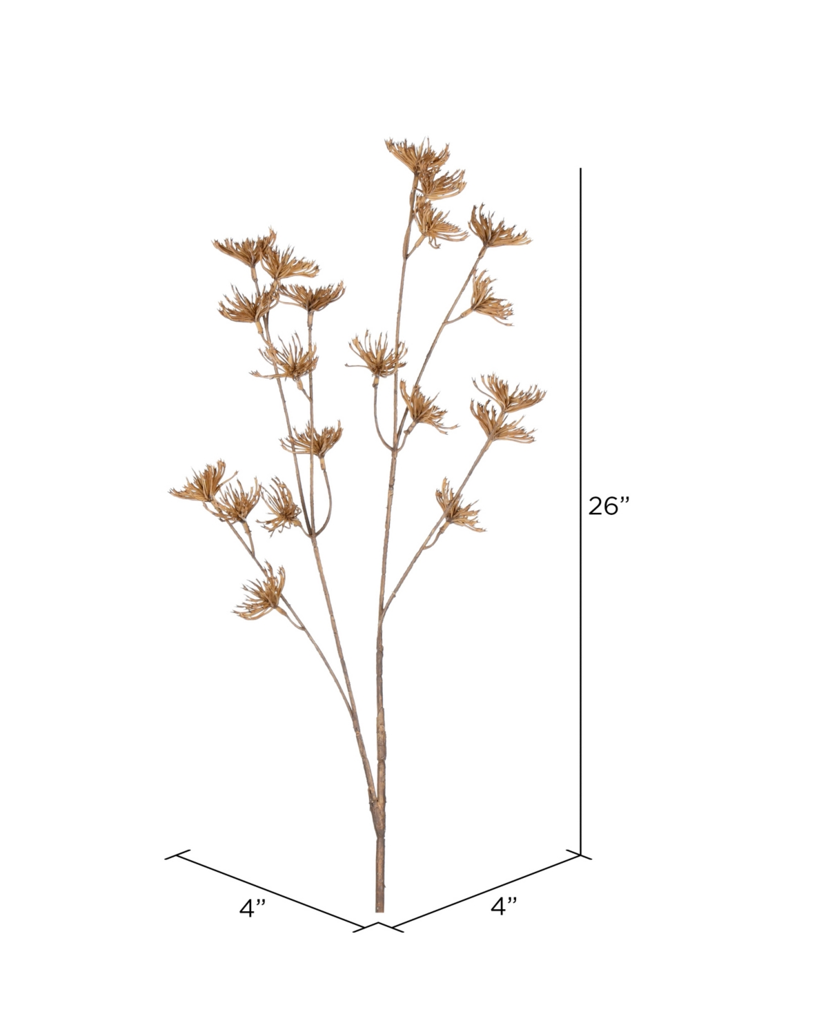Vickerman 26" Artificial Beige Anne Lace Spray. Includes 4 Sprays Per Pack. In Beige