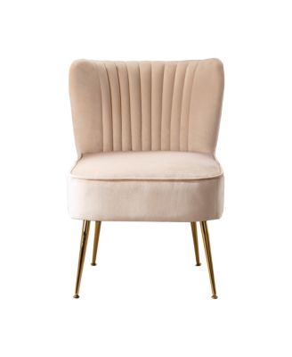 1 piece Velvet 22" Wide Upholstered Tufted Velvet Accent Chair