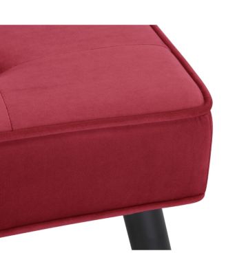 Velvet Tufted Bedroom Bench for Living Room & Entryway