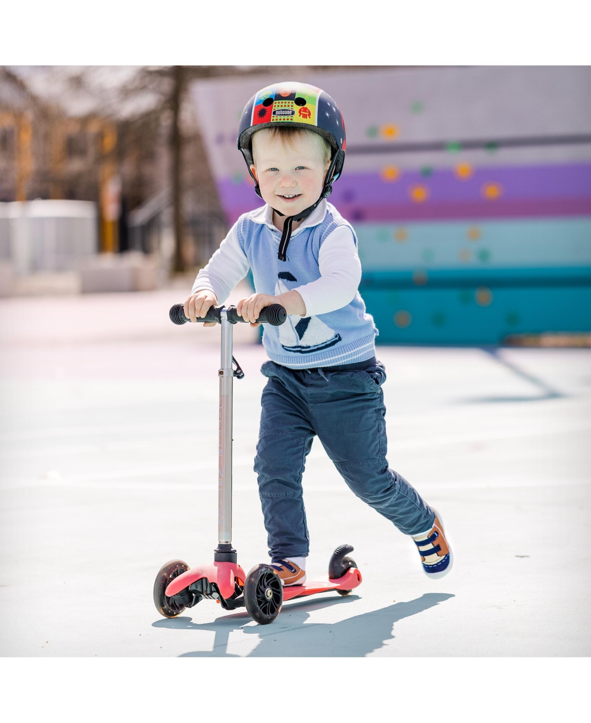 Komuello Infant Boys Breathable Washable Non-Slip Sock Shoes Walker -- Brown