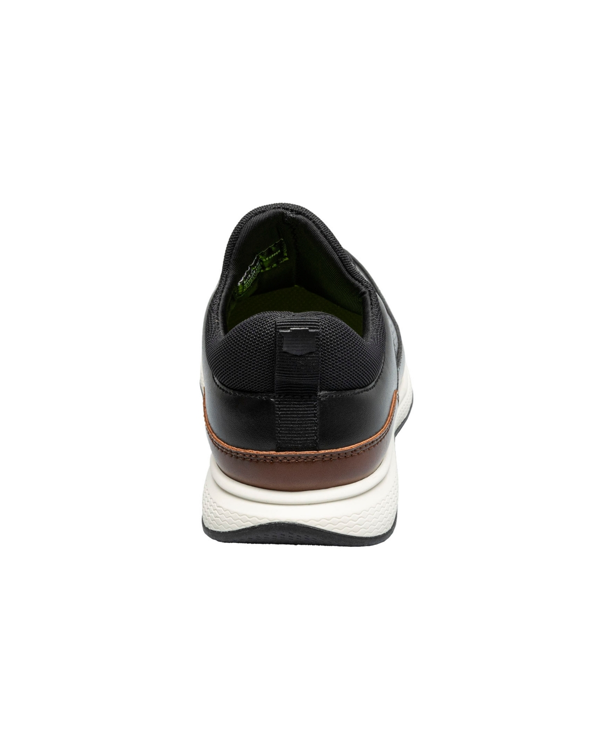 Shop Florsheim Boys Satellite Jr. Perf Elastic Lace Slip On Sneaker In Black