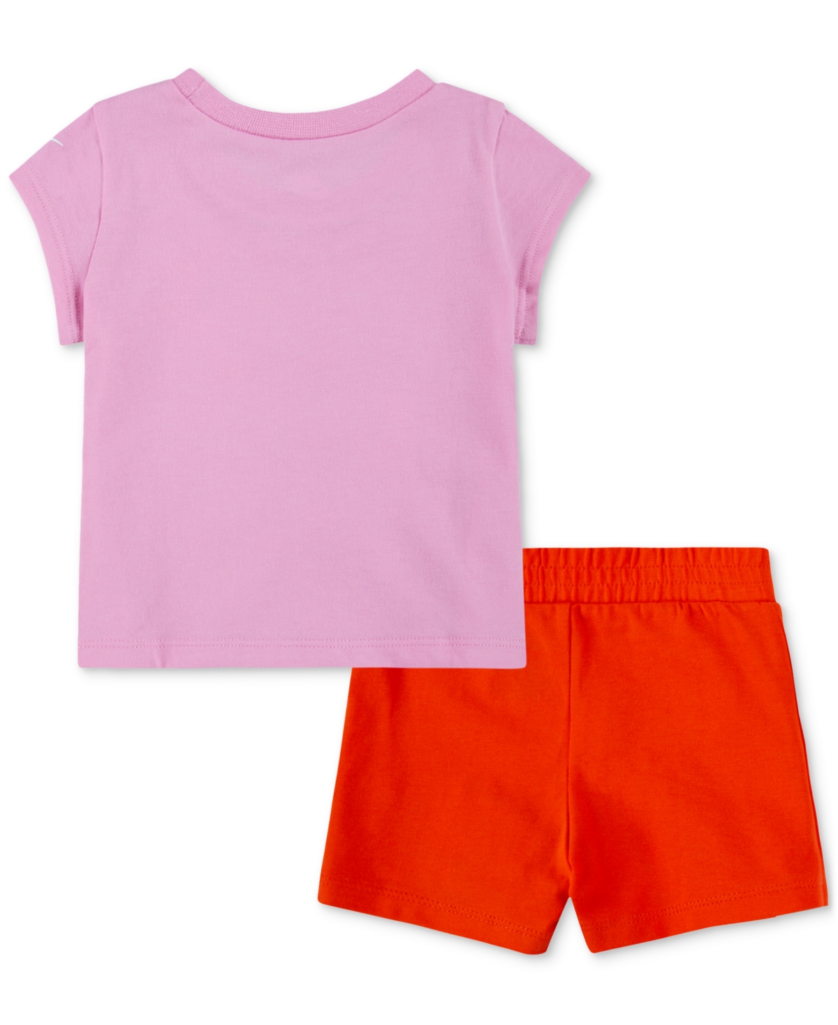 Shop Nike Baby Girls Logo T-shirt & Pleated Skort, 2 Piece Set In Ropicante