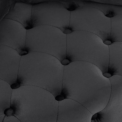 Velvet Swivel Chair with Wheels, 3 Pillows