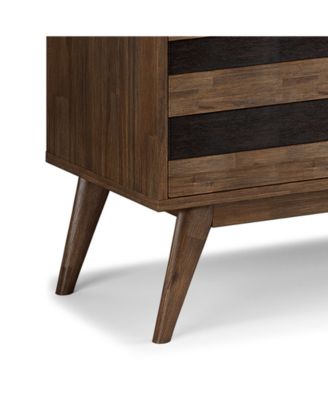 Clarkson Solid Acacia Wood Tv Stand in Rustic Natural Aged Brown For TVs up to 60 inches