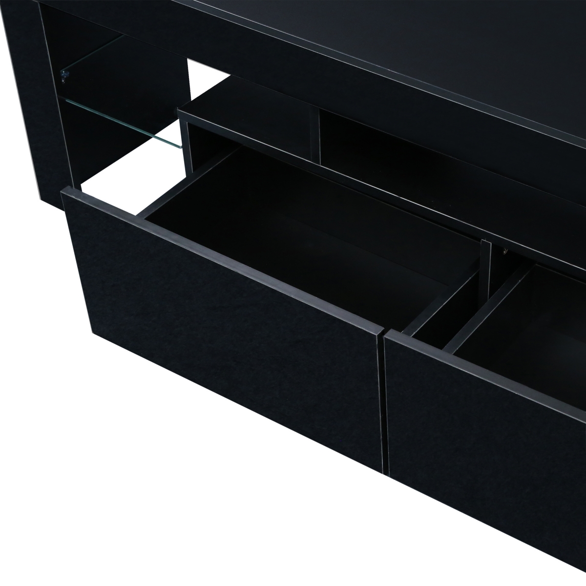 Streamdale Furniture Modern Tv Stand, 20S Led Tv Stand with Remote Control Lights