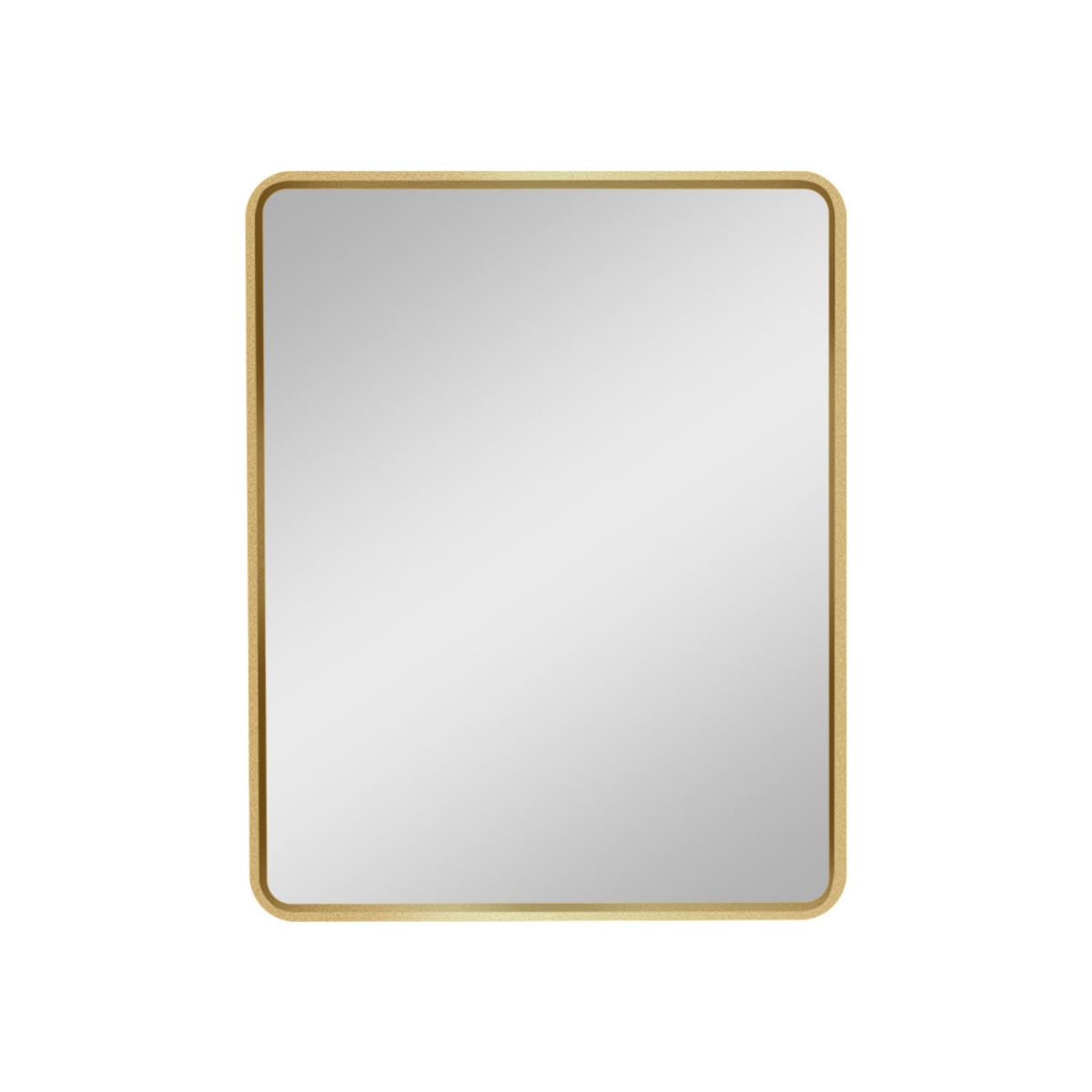 Streamdale Furniture 24x30 Inch Gold Metal Framed Wall Mount Or Recessed Bathroom Medicine Cabinet With Mirror - Gold+matte black