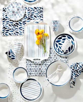 Blue Bay Melamine 20-Piece Dinnerware Set, Service for 4