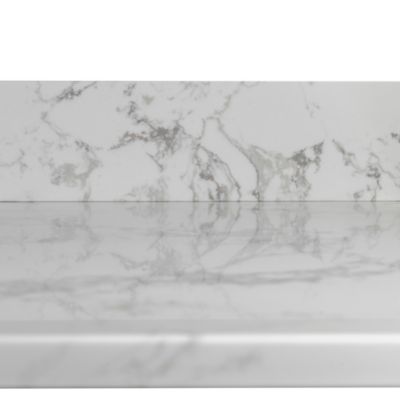 43 X 22 Bathroom Stone Vanity Top Engineered Stone Carrara Marble With Rectangle