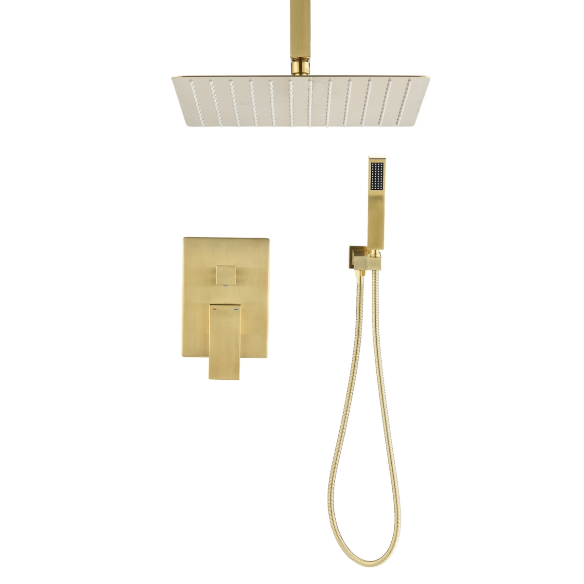 Streamdale Furniture Ceiling Mounted Shower System Combo Set With Handheld And 10 Shower Head