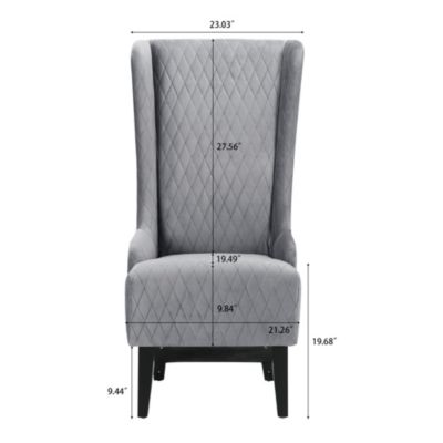  23" Wide Wing Back Chair, Side Chair For Living Room