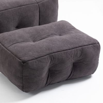  Bean bag and ottoman set for adults and kids