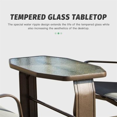 Streamdale Retro Glider Benches with Canopy for Outdoor Use