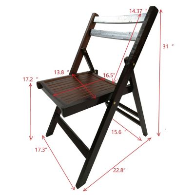 Folding Wooden Event Chair, Set of 4