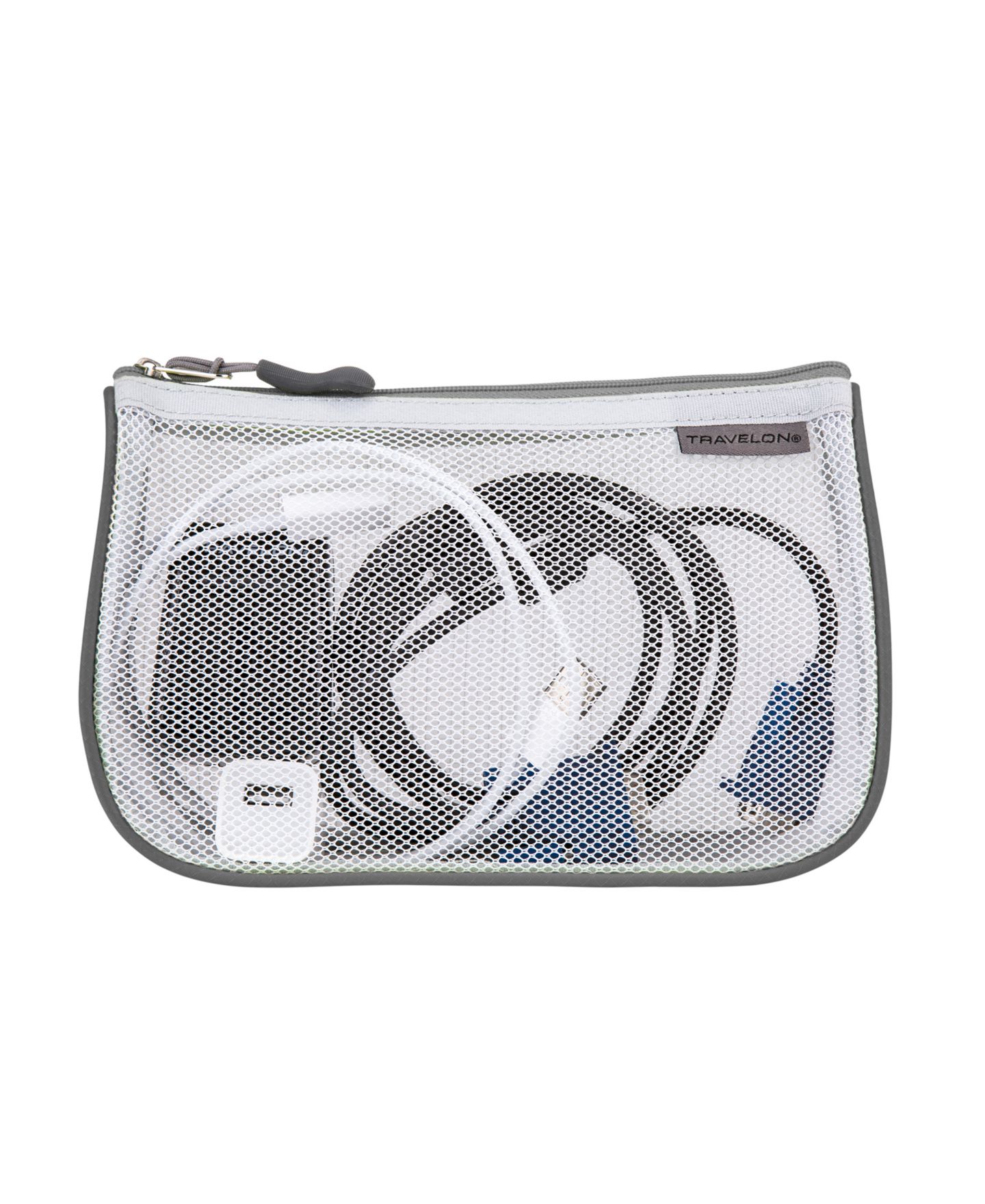 Сумки Travelon Set of 3 Assorted Piped Pouches, цвет: Cool Tones — фото 5